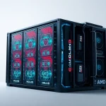 AMD Helios platform for AI data centers with ORW spec, EPYC CPU, Instinct GPU and custom liquid cooling
