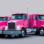 Pink Mack Trucks Raise Breast Cancer Awareness